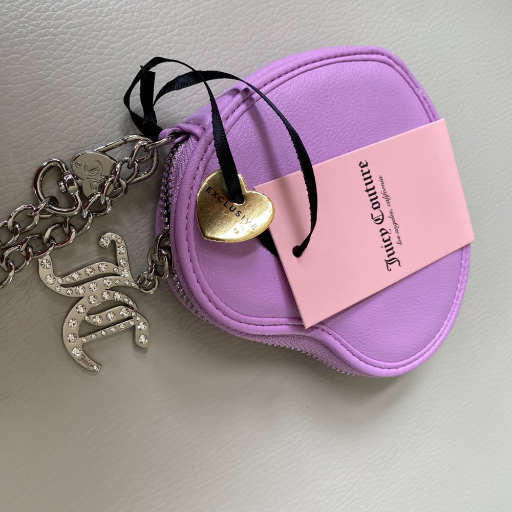 Juicy Couture Purple Heart wristlet - Picture 7 of 8